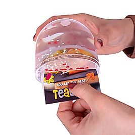 Miracix MRCKCK87 Resimli 2 Fotoğraf Baskılı Kar Küresi