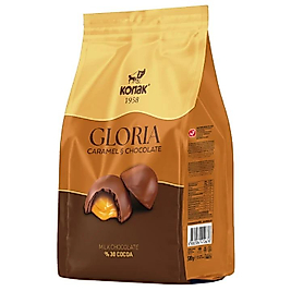 KONAK GLORIA SÜTLÜ ÇİKOLATA KAPLI KARAMEL 500 GR (KOLİ İÇİ=12 ADET)