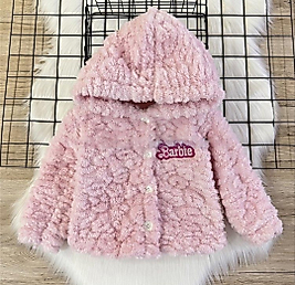 Barbie Pembe Peluş Hırka  Welsoft ABY113