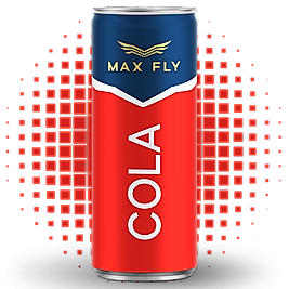 Max Fly Cola 330 mL 24 lü