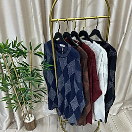 Baklavalı Angora tunik