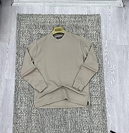 Bisiklet yaka sweatshirt bej (kod 1086)