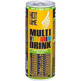 Hot Line Multi Vitamin Drink Multi Vitaminli İçecek 250ml 24lü