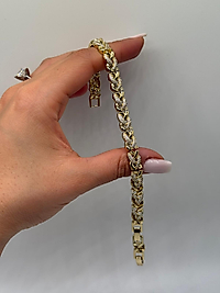 Xuping Lüks Zincir Tasarımlı Taşlı Bileklik