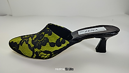 Saten dantel detaylı abiye terlik