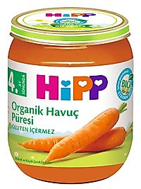 Hipp Organik Havuç Püresi Kavanoz Mama 125 Gr +4 Ay