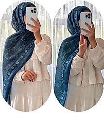 PAMUKLU DESENLİ ŞAL-DENİZ ESİNTİSİ