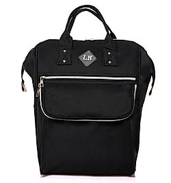 Büyük Boy Anne Bebek Bakım Sırt Çantası ( Siyah )