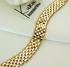 14K Luxury Xuping Çelik Bileklik