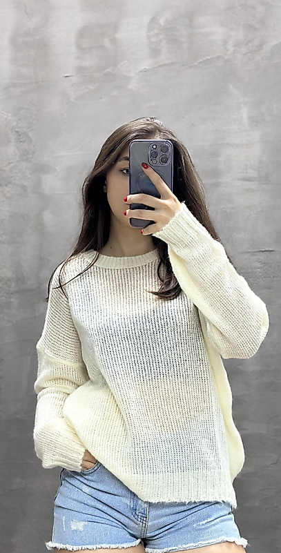 TRANSPARAN SOFT TRİKO KAZAK