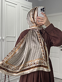 Camel İthal Fendi Vual İpek Şal