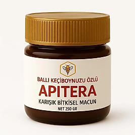 Ballı keçiboynuzu özlü apitera karışık bitkisel macun 250 GR