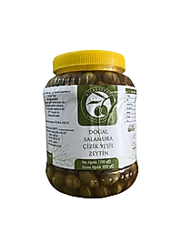 MİLAS YÖRESİ DOĞAL SALAMURA ÇİZİK YEŞİL ZEYTİN 1KG