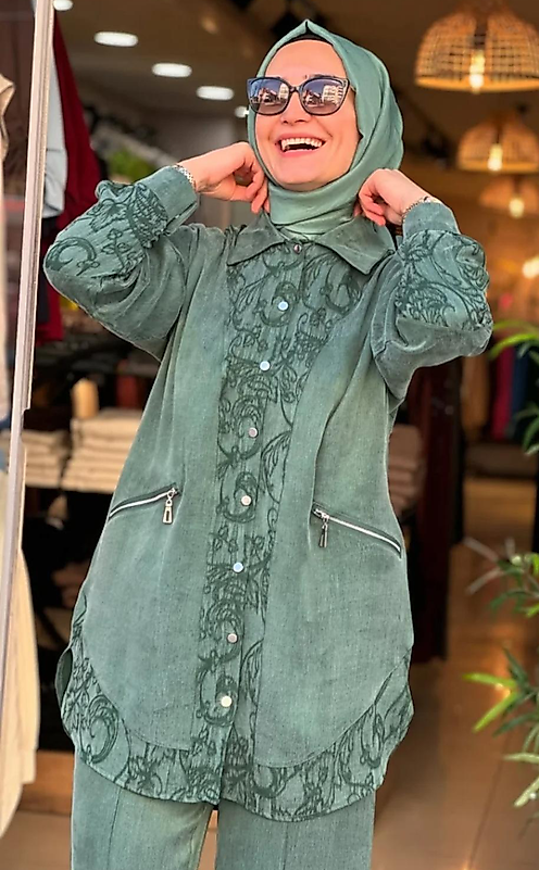 İpek Qupra Kadın Takım – Yeşil