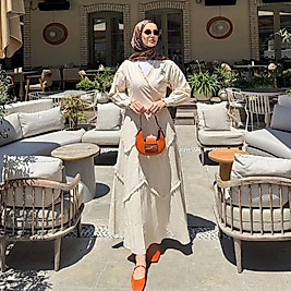 Kruvaze elbise (taş)