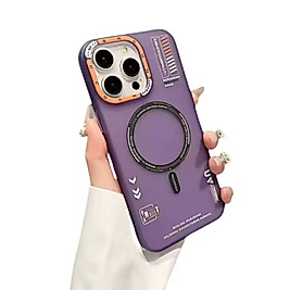 İphone 15 Pro Max Magsafe Telefon Kılıfı Mor