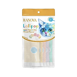 Ranova Kediler İçin Karışık Lezzetli Lolipop Ödül (5 x 1,4 g)
