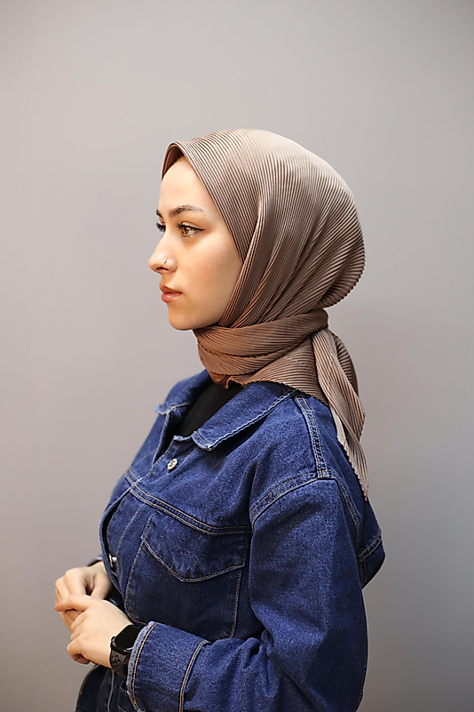 Düz Piliseli Günlük Eşarp