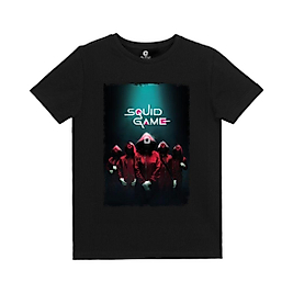 Squid Game Tasarım Baskılı Çocuk Tişört