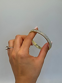 Xuping Tamamı Taşlı Altın Renk Zarif Bileklik