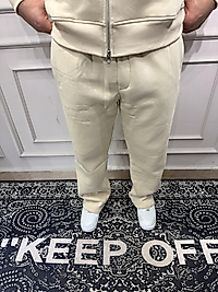 Baggy Eşofman Alt - Krem