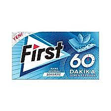 First 60 Dakika Nane Aromalı Sakız 27 Gr 12 Lİ PAKET