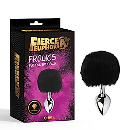 BDR-333 Peluş Kuyruklu çelik anal plug