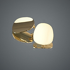 Aynalı çelik gold küpe