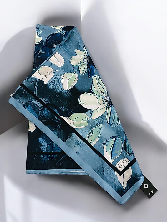 Akel Digital Kristal Eşarp  Çiçek Desen