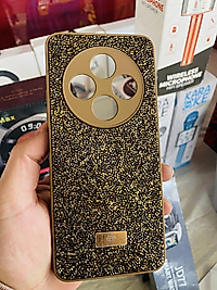 Redmi 14C Taşlı Telefon Kılıfı Gold