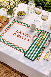 Sloganlı Amerikan Servis