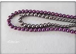 2 Colors Pearl Necklace