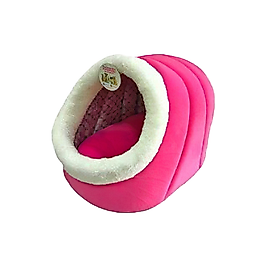 Petpretty Eskimo Polar Kedi ve Köpek Yuvası Pembe (40 x 44 x 32 cm)