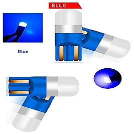 1 TAKIM PROFESSIONAL T10 LED 12V THERMOPLASTIC CERAMIC BLUE DİPSİZ AMPUL THERMOPLASTIC SERİ MAVİ