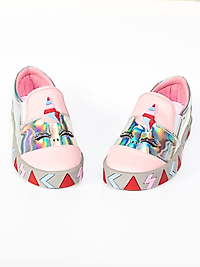 Unique Kısa Hologram Ortopedik Kız Çocuk Sneakers 07
