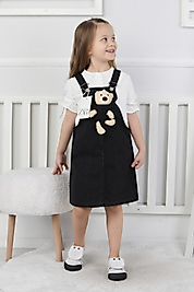 YSM KİDS %100 PAMUK AYICIKLI KOT JİLE