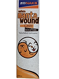 Manta Wound Care (Kedi , Köpek ,Güvercin Ve Kuşlar İçin Yara Bakım Solusyonu 200 cc