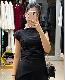 Vatkalı Asimetrik bluz
