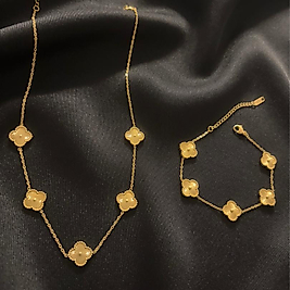 Cleef Model Gold Çelik 2'li  Set
