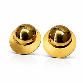 Gold Plaka Vintage Küpe