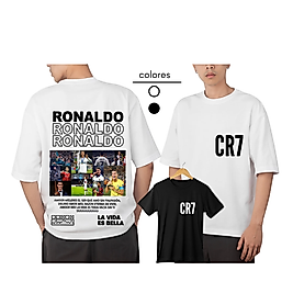 Ronaldo - Baskılı Oversize Tişört