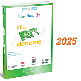 345 - AYT 20 li Biyoloji Deneme - GÜNCEL BASKI üçdörtbeş yayıncılık 2025