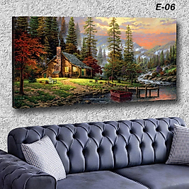 MERCAN MOBİLYA VE AKSESUAR ,70*130 MANZARA  KANVAS KABLO