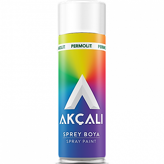 AKÇALI SPREY BOYA 400 ML. PARLAK BEYAZ