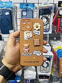 İphone 13 Ayıcık Kabartmalı Telefon Kılıfı