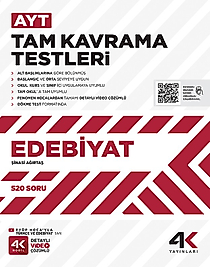 4K Yayınları AYT Edebiyat Tam Kavrama Testleri 2025 2026 Yeni Baskı Sezon