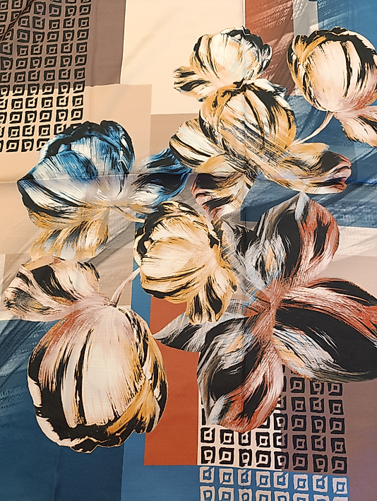 Dijital Kristal Eşarp 95 x 95 Ebat