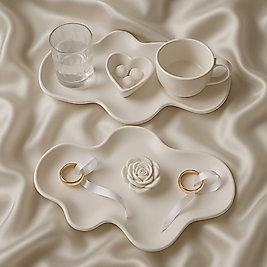 Beton Söz Nişan Tepsisi Set