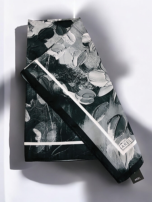 Akel Digital Kristal Eşarp  Çiçek Desen