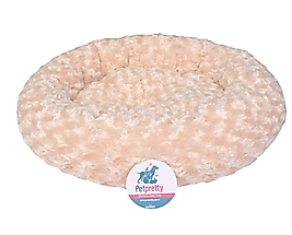 SİMİT YATAK PELUŞ BEJ YATAK 55x55cm